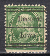 MM-338; USA Precancel/Vorausentwertung/Preo; DECORAH (IA), Type L-1 TS - Precancels