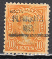 MM-320; USA Precancel/Vorausentwertung/Preo; PLYMOUTH (IN), Type 513 - Precancels