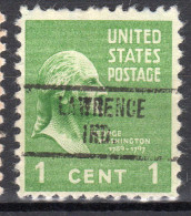 MM-306; USA Precancel/Vorausentwertung/Preo; LAWRENCE (IN), Type 734 - Precancels