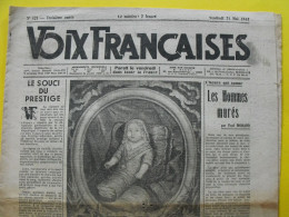 Voix Françaises N° 121 Du 21 Mai 1943. Collaboration Antisémite. Paul Morand Lesourd - Guerra 1939-45