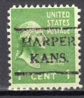 MM-378; USA Precancel/Vorausentwertung/Preo; HARPER (KS), Type 716 - Vorausentwertungen