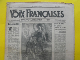 Voix Françaises N° 133 Du 13 Août 1943. Collaboration Antisémite. Paul Morand Lesourd - Guerra 1939-45