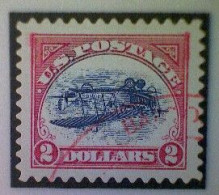 United States, Scott #4806a, Used(o), 2013, Inverted Jenny, Single, $2, Blue, Black, And Red - Used Stamps