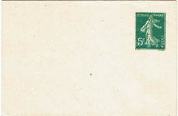 PP15 - FRANCE 2 ENVELOPPES TYPE SEMEUSE CAMEE 5c VERT (D417) ET VERT FONCE (D021) - Standard Covers & Stamped On Demand (before 1995)