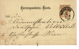 Empire AUTRICHIEN Timbre Type N°40  CORRESPONDENZ KARTE DE 1889 - Cartoline