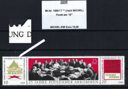 DDR Mi-Nr. 1598 F 7 Plattenfehler Postfrisch Nach MICHEL - Siehe Beschreibung Und Bild - Errors & Oddities