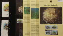 Antigua Und Barbuda 1987 WWF Komplettes Kapitel 1010-1013 WWF Fische #GI425 - Marine Life