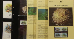 Antigua Und Barbuda 1987 WWF Komplettes Kapitel 1010-1013 WWF Fische #GI421 - Marine Life