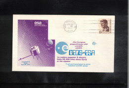 USA 1977 Space / Weltraum Satellite GEOS-ESA Interesting Cover - USA