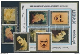 Liban - Lebanon Gibran Kahill MNH 1983 Mi 1313-1316A + 43 WS159541 - Libano