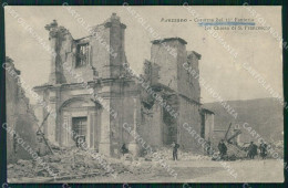 L'Aquila Avezzano Terremoto Caserma XIII Reggimento Fanteria Cartolina QT7619 - L'Aquila