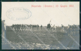 Treviso Maserada 67º Reggimento Fanteria Militari Foto Cartolina QT7772 - Treviso
