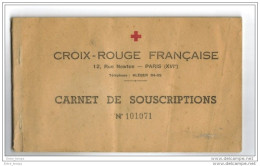 Croix Rouge Comité Varzy Entrains Sur Nohain  Carnet Souscriptions 1944 - Collezioni