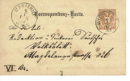 Empire AUTRICHIEN Timbre Type N°40  CORRESPONDENZ KARTE DE 1889 - Tarjetas