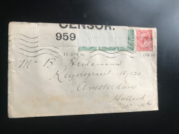 1916 GB 2 Censor Covers To Holland See Photos - Lettres & Documents