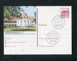 "BUNDESREPUBLIK DEUTSCHLAND" 1982, Bildpostkarte Mit Bildgleichem Stempel Ex "BAD TOELZ" (R1188) - Geïllustreerde Postkaarten - Gebruikt