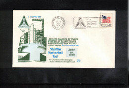 USA 1979 Space / Weltraum Space Shuttle Watefall Test Interesting Cover - Estados Unidos