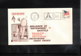 USA 1979 Space / Weltraum Space Shuttle Enterprise Rollback Interesting Cover - Stati Uniti