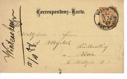 Empire AUTRICHIEN Timbre Type N°40  CORRESPONDENZ KARTE DE 1888 - Cartoline