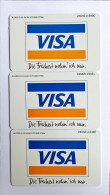 3 Pcs Germany Telekom Telefonkarte Chip Phone Card  Mint Consecutive Number - Lots - Collections