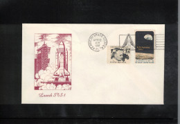 USA 1981 Space / Weltraum Space Shuttle - STS-1 Launch Interesting Cover - Etats-Unis