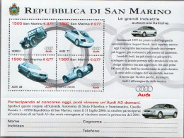 San Marino MNH SS - Cars