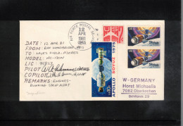 USA 1981 Space / Weltraum Space Shuttle - Department Of The Air Force Interesting Signed Cover - United States