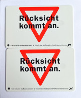 2 Pcs Germany Telekom Telefonkarte Chip Phone Card  Mint Consecutive Number - Collezioni