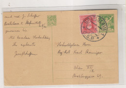 CZECHOSLOVAKIA 1925 BRATISLAVA Postal Stationery To Austria - Covers & Documents