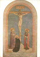 Art - Peinture Religieuse - Fra Beato Angelico - La Crucifixion - Musée Du Louvre - CPM - Voir Scans Recto-Verso - Tableaux, Vitraux Et Statues