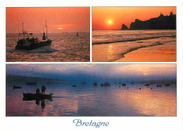 Régions - Bretagne - La Cote Bretonne - Multivues - Coucher De Soleil - CPM - Voir Scans Recto-Verso - Bretagne