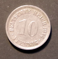 10 Pfennig 1914 F Deutsches Reich - 10 Pfennig