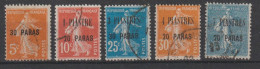 Timbres De France Surchargés En PARAS Et PIASTRES - 29° - 30° - 32° - 33° - 34° - Used Stamps
