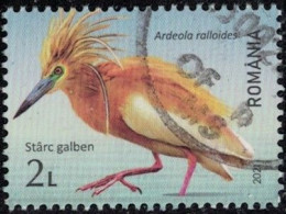 Roumanie 2021 Used Oiseau Ardeola Ralloides Crabier Chevelu Y&T RO 6674 SU - Used Stamps