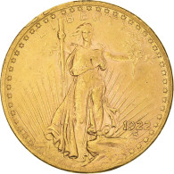 Monnaie, États-Unis, Saint-Gaudens, $20, Double Eagle, 1922, U.S. Mint - 20$ - Double Eagle - 1907-1933: Saint-Gaudens