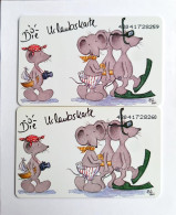 2 Pcs Germany Telekom Telefonkarte Chip Phone Card  Mint Consecutive Number - Verzamelingen