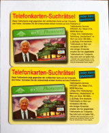 2 Pcs Germany Telekom Telefonkarte Chip Phone Card  Mint Consecutive Number - Lots - Collections