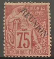 Réunion YT  N° 27 Neuf *. TB Et Signé Brun - Unused Stamps