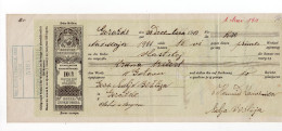 1911. BOSNIA,AUSTRIAN OCCUPATION,SARAJEVO,PRIV. AGRAR & COMMERCIAL BANK OF BIH,SARAJEVO,10 HELLER CHEQUE - Chèques & Chèques De Voyage