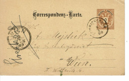 Empire AUTRICHIEN Timbre Type N°40  CORRESPONDENZ KARTE DE 1889 - Cartoline