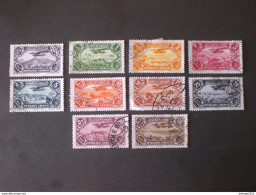 LEBANON GRAND LIBAN 1930 AIRMAIL AVION SURVOLANTDES PAYSAGES DIVERS DANS UN MEME CADRE - Lebanon