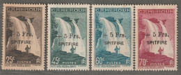 CAMEROUN - N°236/9 * (1940-43) Surcharge : " Spitfire" - Unused Stamps