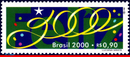 Ref. BR-2732 BRAZIL 2000 - ART, CARNIVAL,MI# 2989, MNH, NEW YEAR 1V Sc# 2732 - Unused Stamps