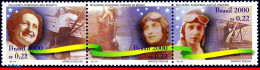 Ref. BR-2734 BRAZIL 2000 - AVIATRIXES, FEMALEAVIATORS, HISTORY, MI# 2995-97, SET MNH, PLANES, AVIATION 3V Sc# 2734 - Nuevos