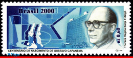 Ref. BR-2759 BRAZIL 2000 - GUSTAVO CAPANEMA,POLITICIAN, MI# 3053, MNH, FAMOUS PEOPLE 1V Sc# 2759 - Nuevos