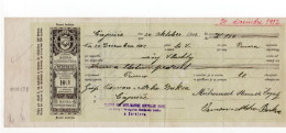 1912. BOSNIA,AUSTRIAN OCCUPATION,SARAJEVO,MUSLIM CENTRAL BANK,10 HELLER CHEQUE - Cheques & Traverler's Cheques