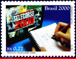 Ref. BR-2771 BRAZIL 2000 - TELECOURSE 2000 PROJECT,MI# 3054, MNH, EDUCATION 1V Sc# 2771 - Nuovi