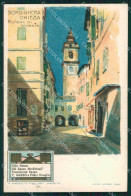 Imperia Bordighera Chiesa Pubblicitaria Olio Sasso Chiattone Cartolina RB6091 - Imperia