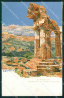 Agrigento Città Tempio Di Castore Polluce Wieland Cartolina RB5484 - Agrigento