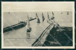 Forlì Cesenatico Palizzata Porto Canale Barche Foto Cartolina RB6738 - Forlì